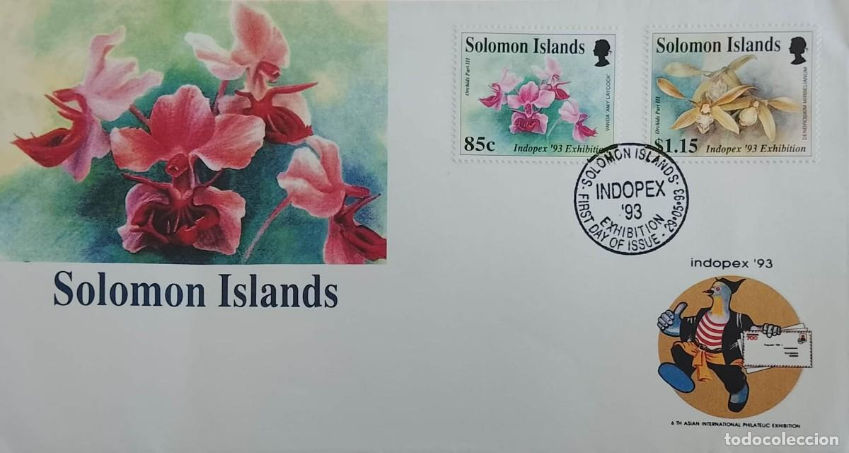 Sellos: TS) 1993 SOLOMON ISLANDS, FDC, 6TH ASIAN INTERNATIONAL PHILATELIC EXHIBITION,INTERNATIONAL PHILATELI