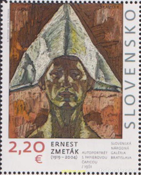 Sellos: 617101 MNH ESLOVAQUIA 2019 ARTE - ERNEST ZMETAK