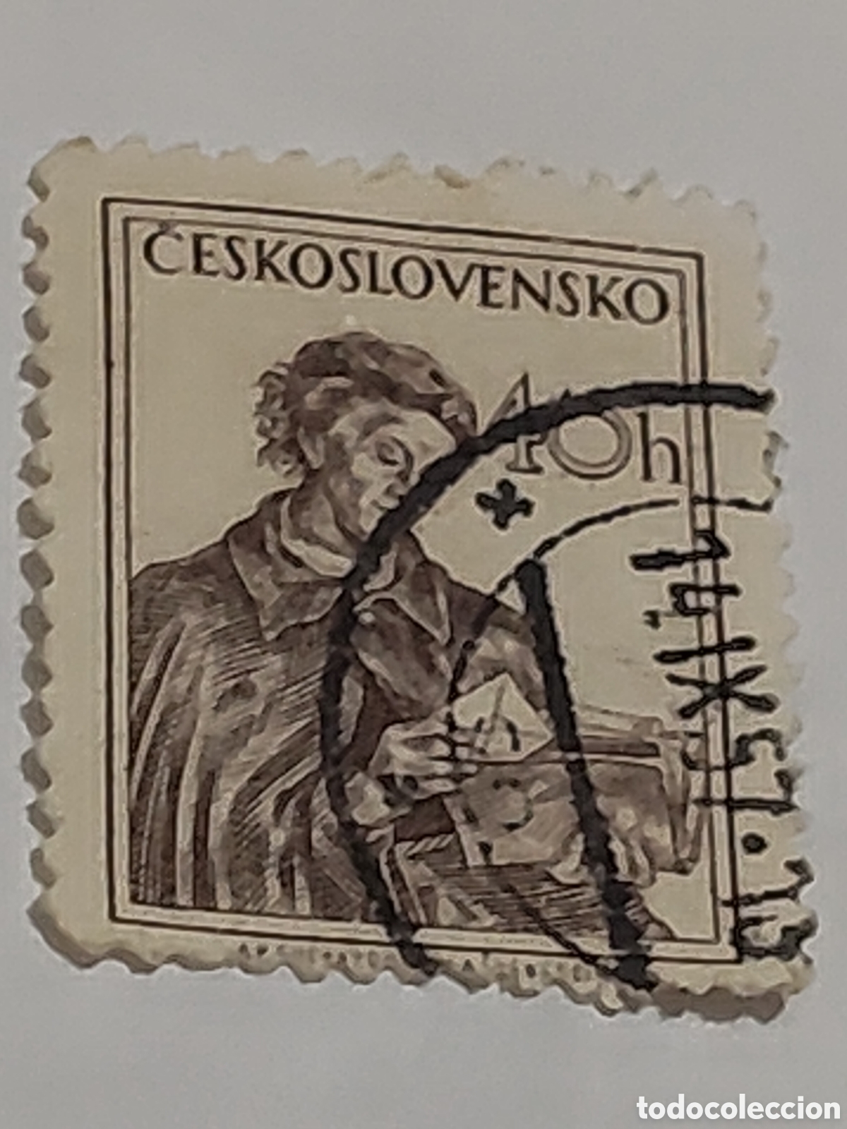 Sellos: Sello de Checoslovaquia profesiones Cartera 1954