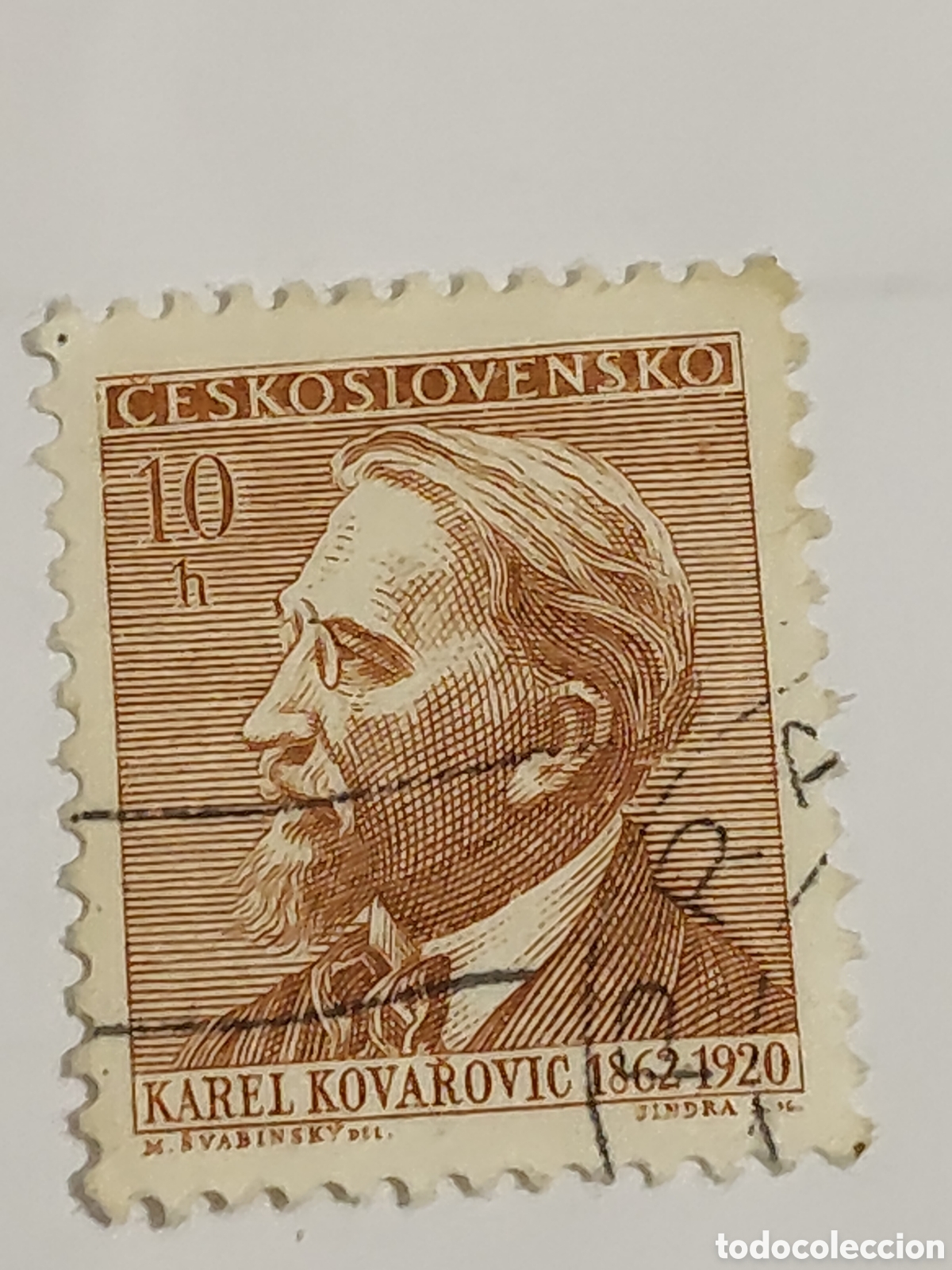 Sellos: Sello de Checoslovaquia compositor y director de Orquesta checo Karel Kovarovic 1962