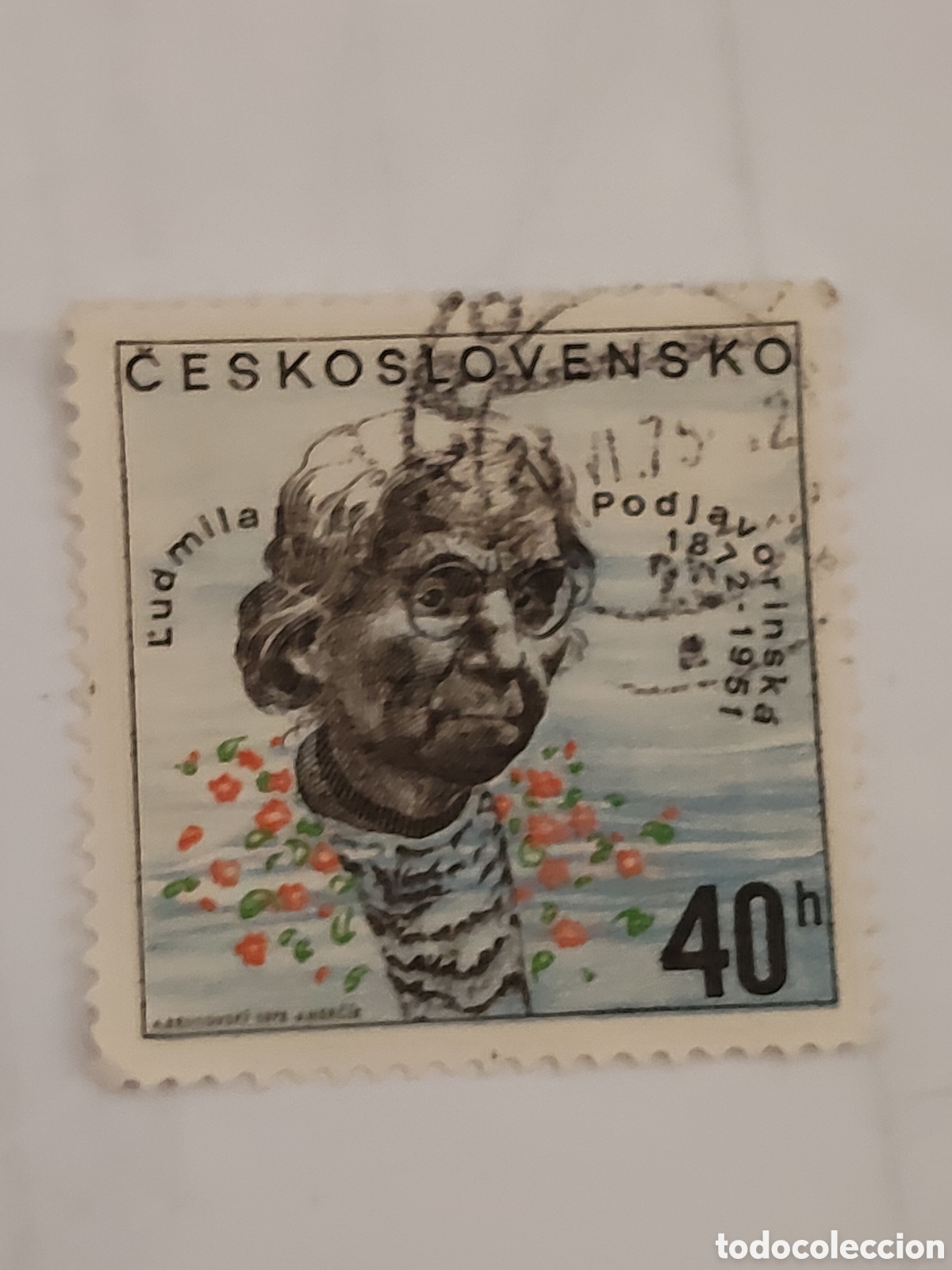 Sellos: Sello de Checoslovaquia L'udmila Podjavorinska escritora,poetisa y traductora eslovaca 1972