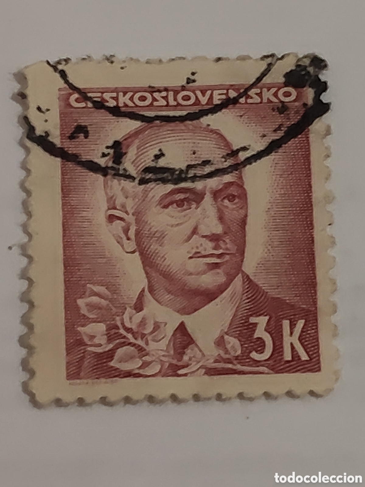 Timbres: Sello de Checoslovaquia Presidente Edvard Benes Presidente 1945-48