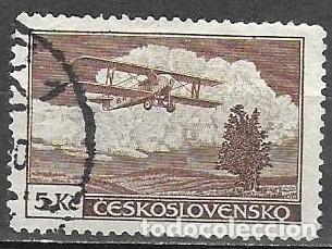 Stamps: SELLO USADO DE CHECOSLOVAQUIA 1930, CORREO AEREO YT 15