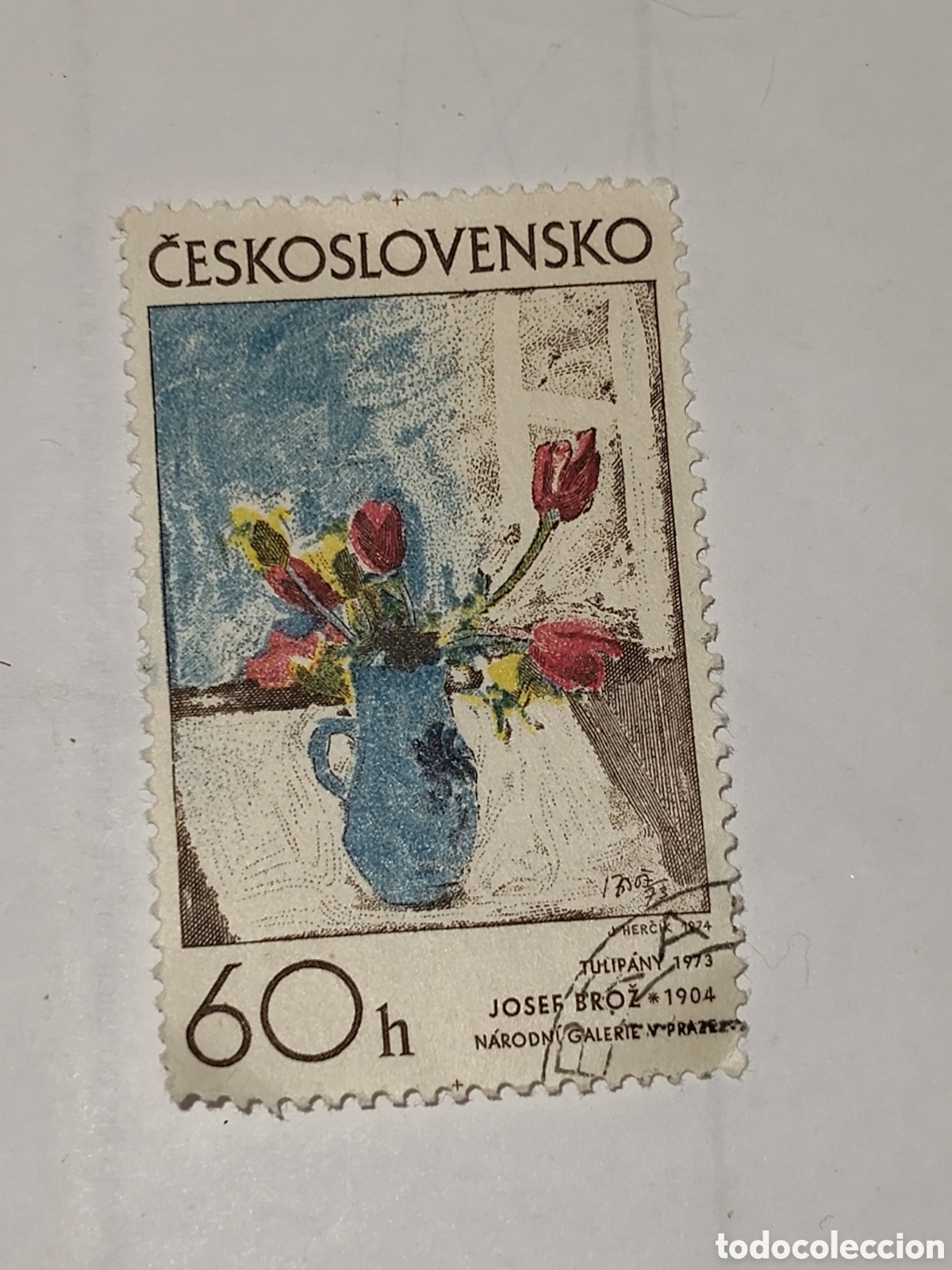 Timbres: Sello de Checoslovaquia arte checoslovaco y eslovaco 1974
