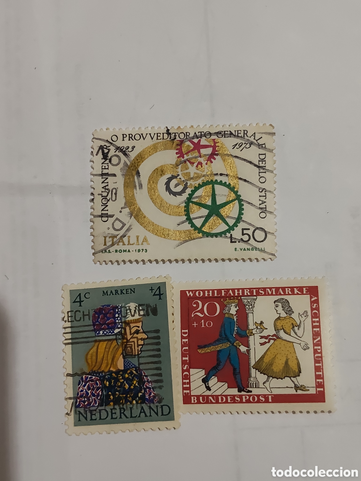 Timbres: 3 sellos de Alemania Federal y de Italia