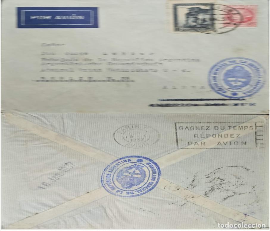 Selos: TS.) 1936, SPAIN, MADRID TO BERLIN, HISTORICAL POSTAL COVER ADDRESSED TO THE EMBASSY OF THE ARGENTIN
