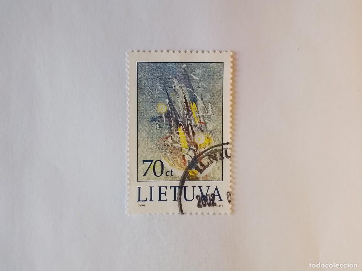 Selos: A&Ntilde;O 1999 LITUANIA SELLO USADO