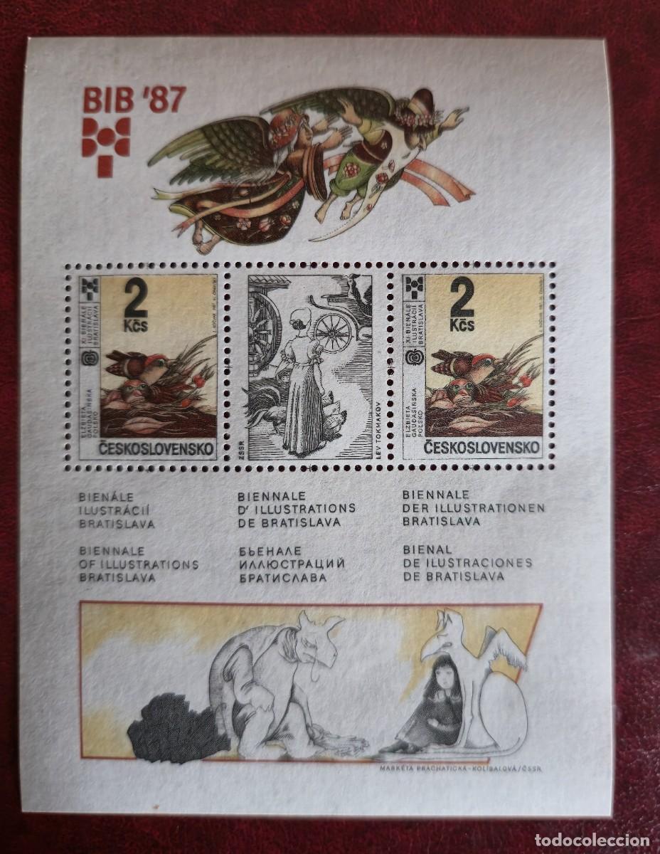 Timbres: SELLO NUEVO H.B Checoslovaquia 1987 11&ordf; Bienal de la Ilustracci&oacute;n de Libros Infatiles - BIB-87