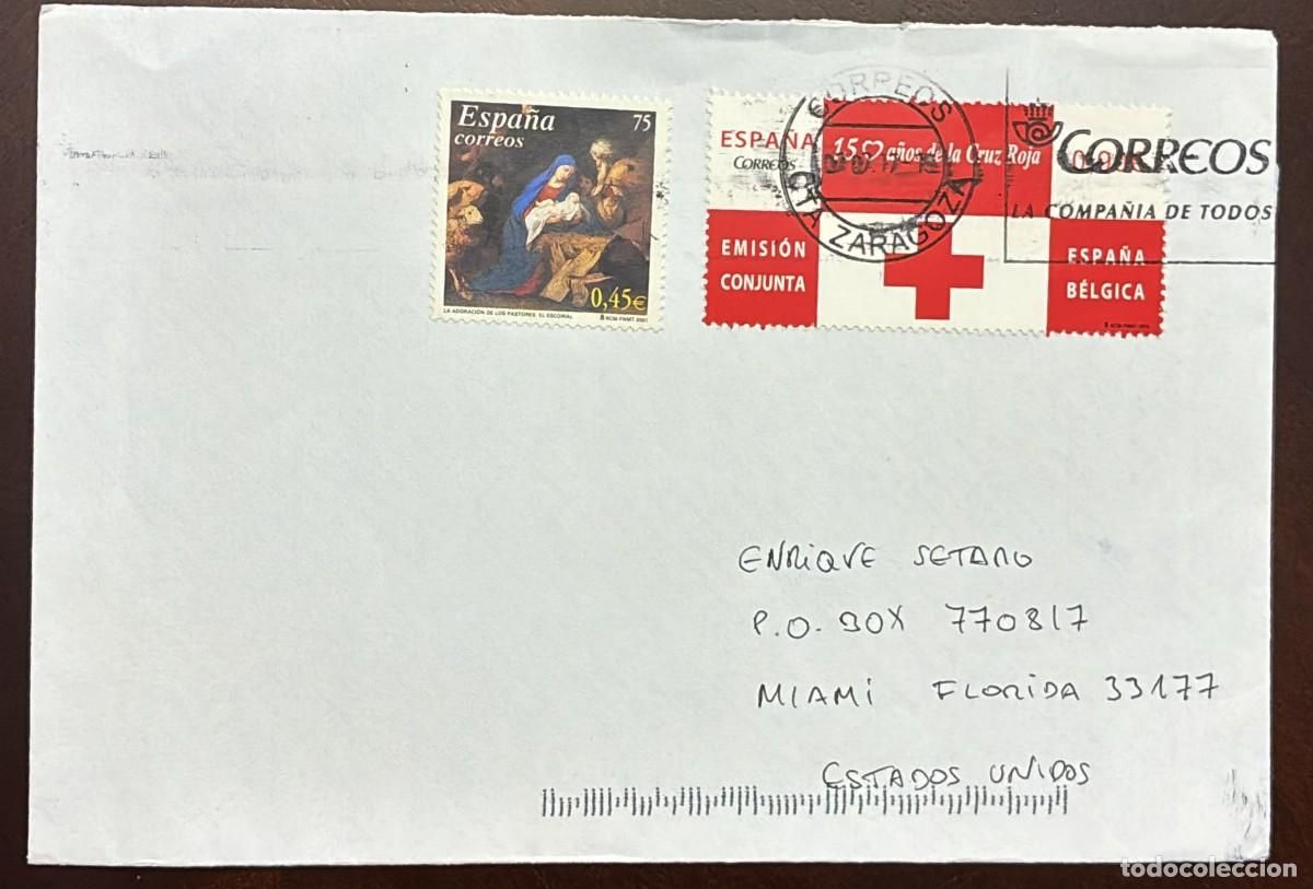 Timbres: MI) 2013 SPAIN, AIRMAIL,50TH ANNIVERSARY OF THE RED CROSS AS PART OF A JOINT ISSUE BETWEEN SPAIN AND