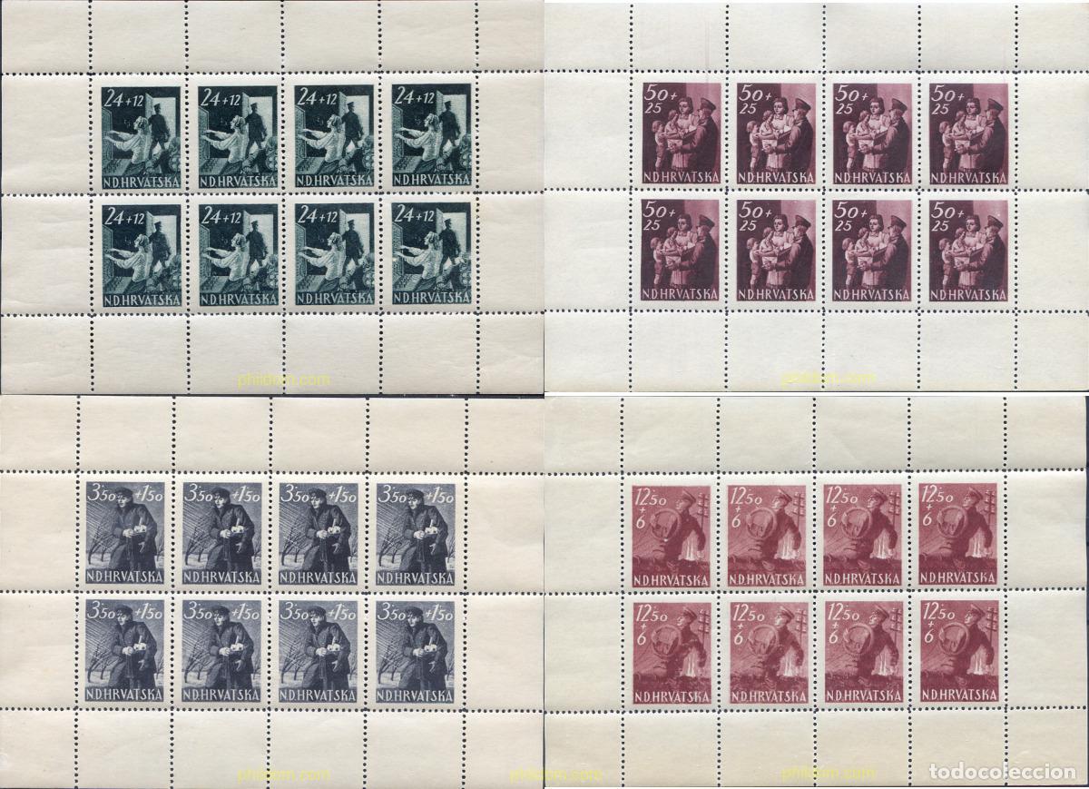 Timbres: 171527 MNH CROACIA 1945 A BENEFICIO DE LAS COMUNICACIONES