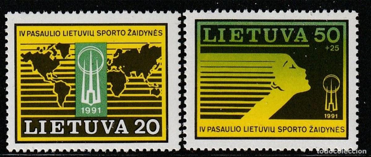 Briefmarken: SELLOS ** lituania 1991, yt 413/ 14