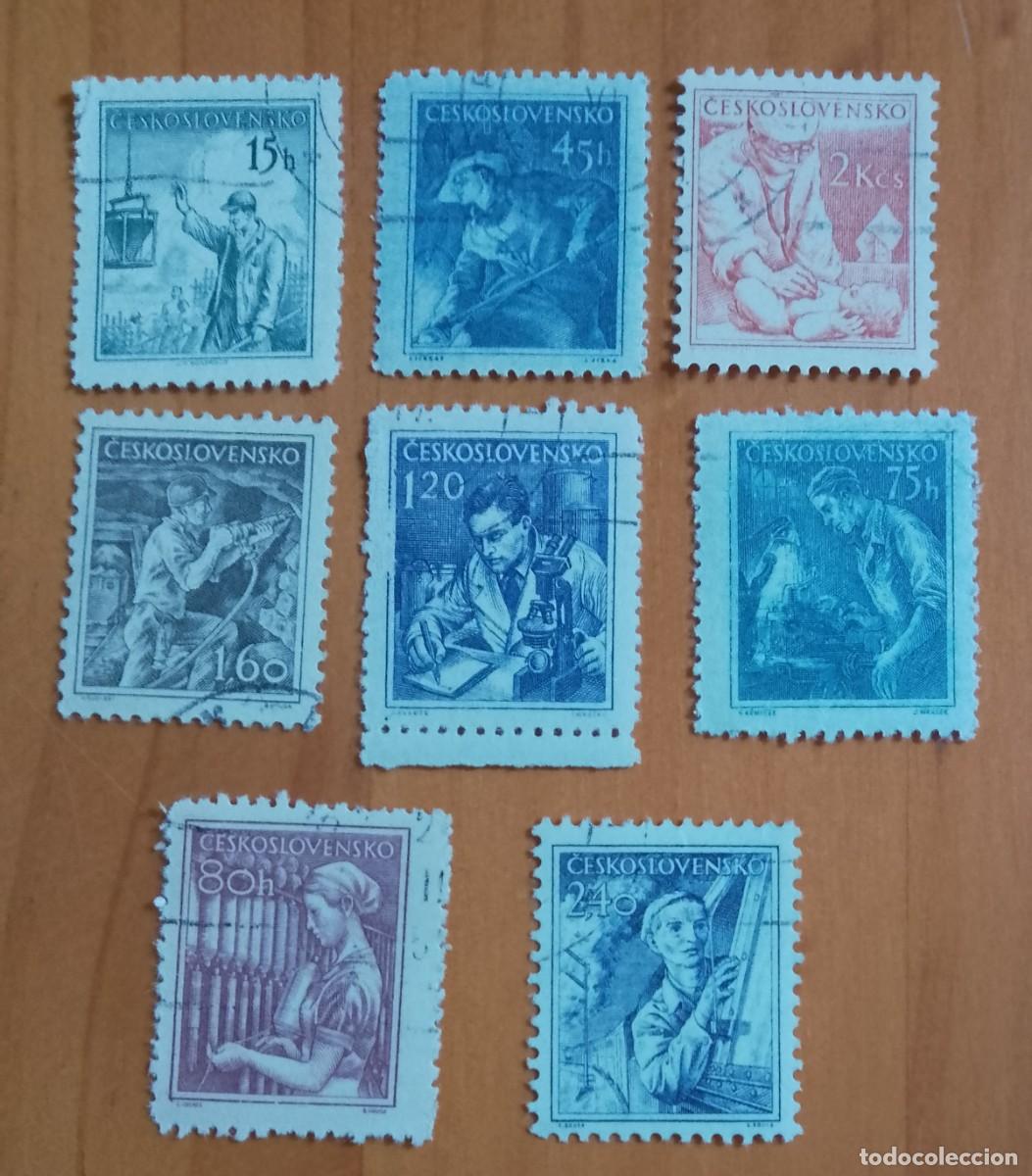 Timbres: CHECOSLOVAQUIA - LOTE 8 SELLOS OFICIOS - VER DESCRIPCI&Oacute;N