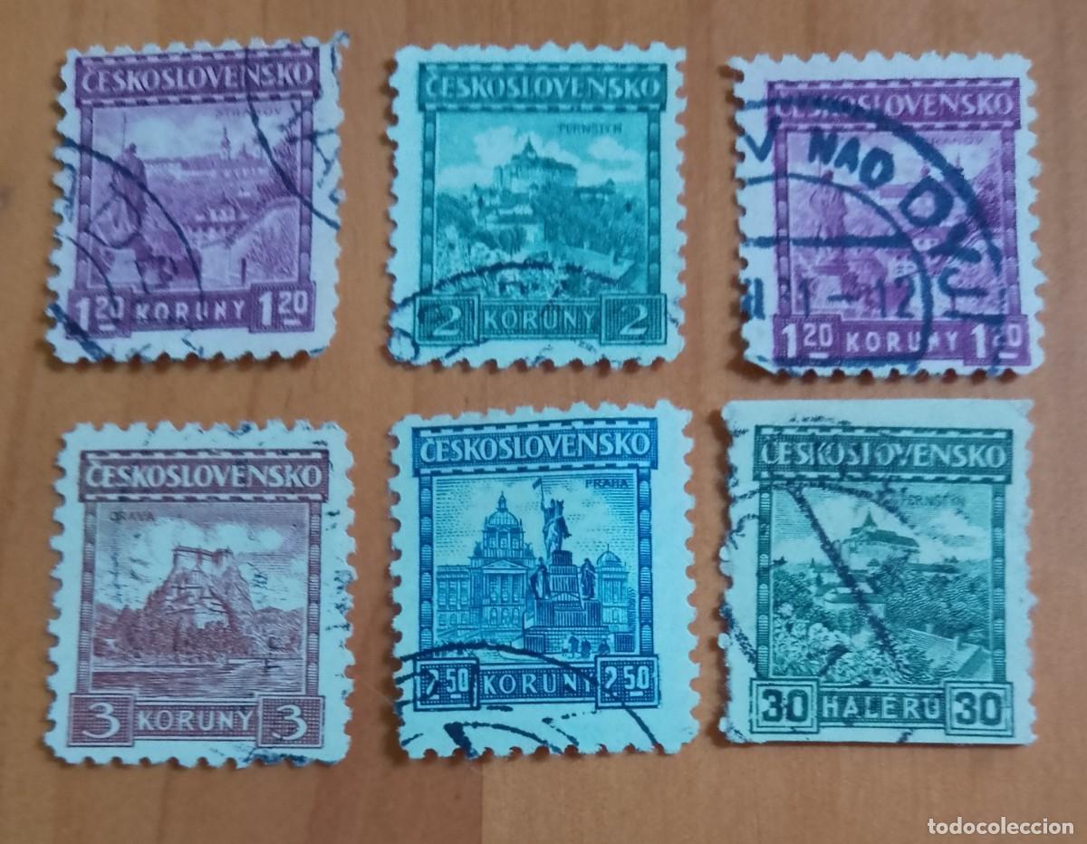 Timbres: CHECOSLOVAQUIA - LOTE 6 SELLOS ARQUITECTURA, MONUMENTOS, EDIFICIOS - VER DESCRIPCI&Oacute;N
