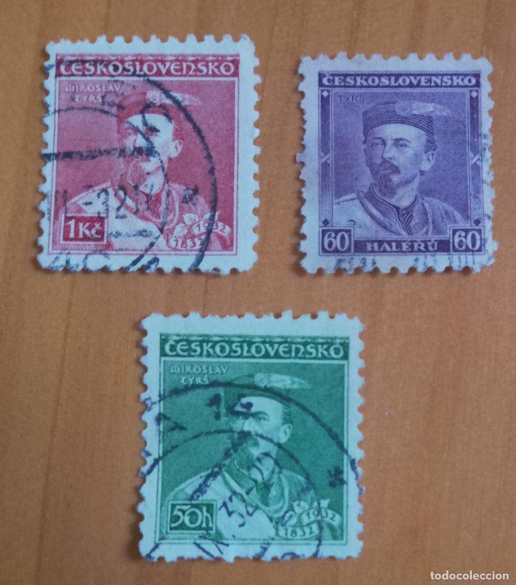 Timbres: CHECOSLOVAQUIA - LOTE CON 3 SELLOS DE MIROS LAV TYRS, FIL&Oacute;SOFO - VER DESCRIPCI&Oacute;N
