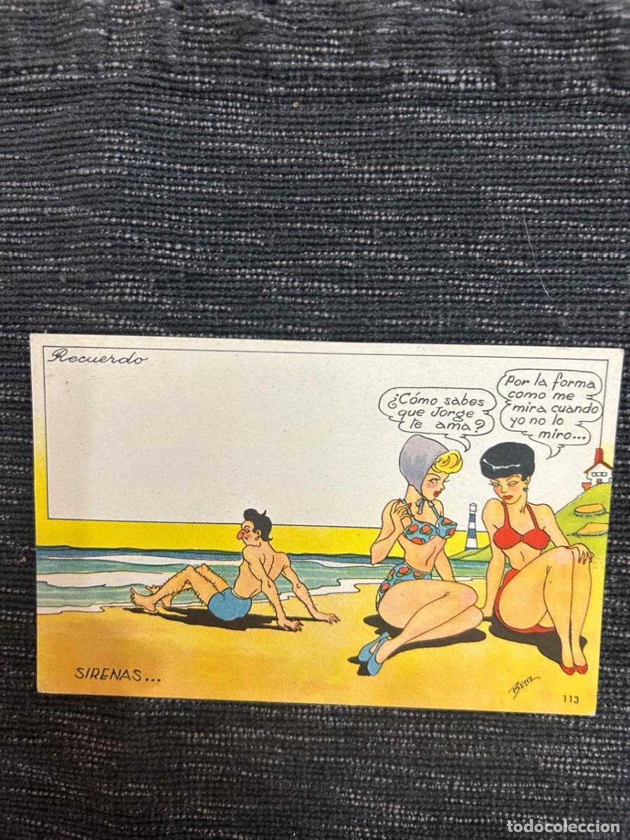 Sellos: O) SPAIN, VINTAGE COMIC POSTAL CARD, BY BRITO, XF
