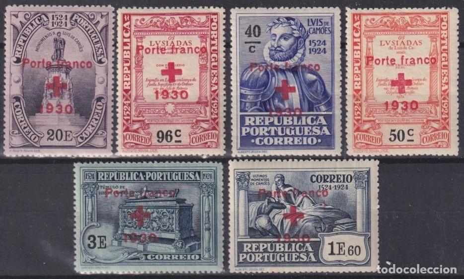Selos: F-EX63243 PORTUGAL 1930 CAMOENS RED CROSS OVEPRINT ORIGINAL GUM.