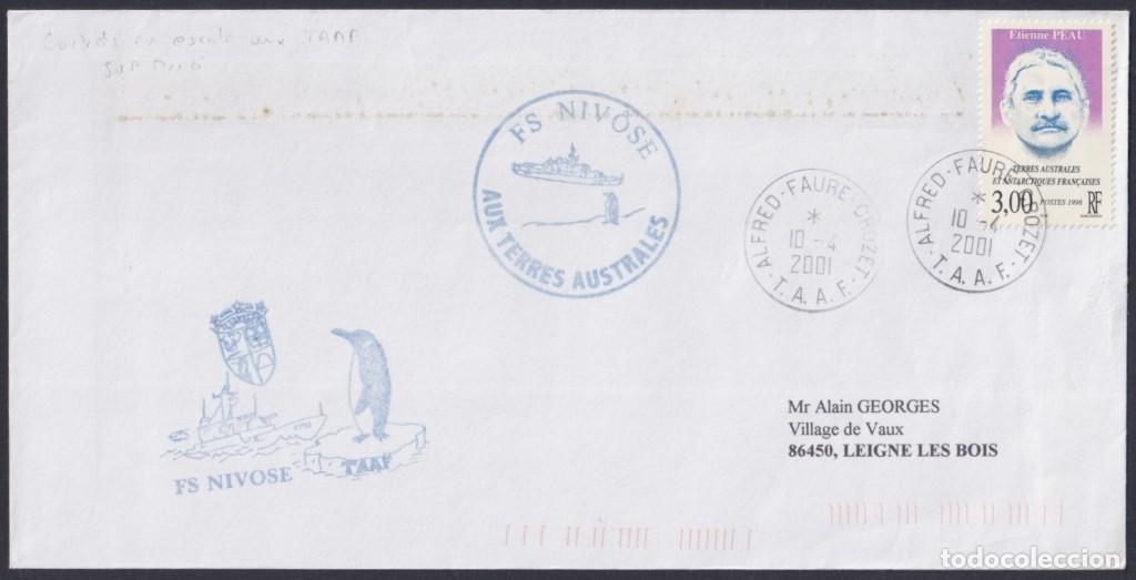 Selos: F-EX64209 TAAF FRANCE 2001 FS NIVOSE ANTARCTIC STATION COVER.