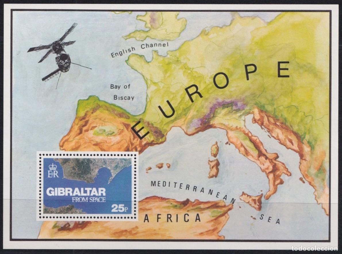 Selos: F-EX63767 GIBRALTAR MNH 1978 EUROPE MAP & GIBRALTAR FROM SPACE SATELLITE.