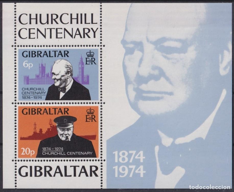 Timbres: F-EX64231 GIBRALTAR MNH 1974 CENTENARY OF WINSTON CHURCHILL.