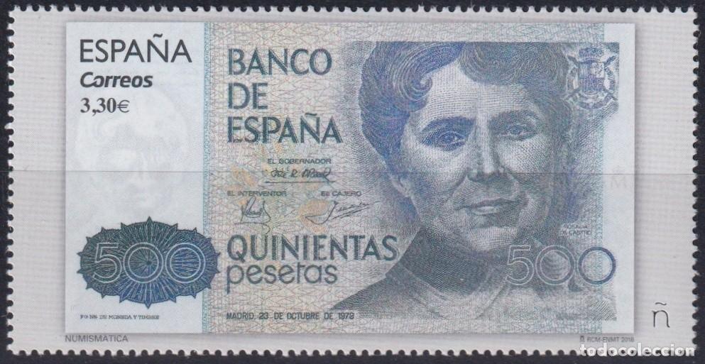 Sellos: F-EX63926 ESPA&Ntilde;A SPAIN MNH 2018 NUMISMATICS BANKNOTES 500 ptas.