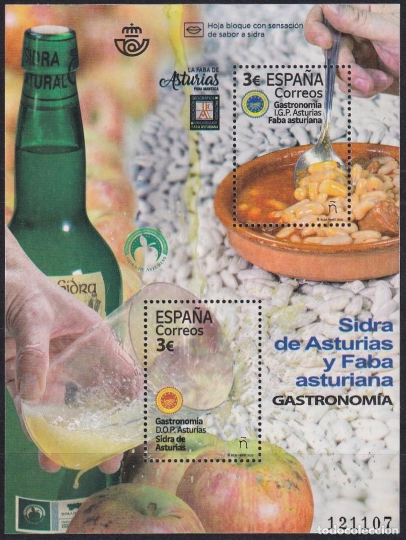 Sellos: F-EX63941 ESPA&Ntilde;A SPAIN MNH 2020 GASTRONOMY FOOD SIDRA BEVERAGE & FABADA TEXTURE.