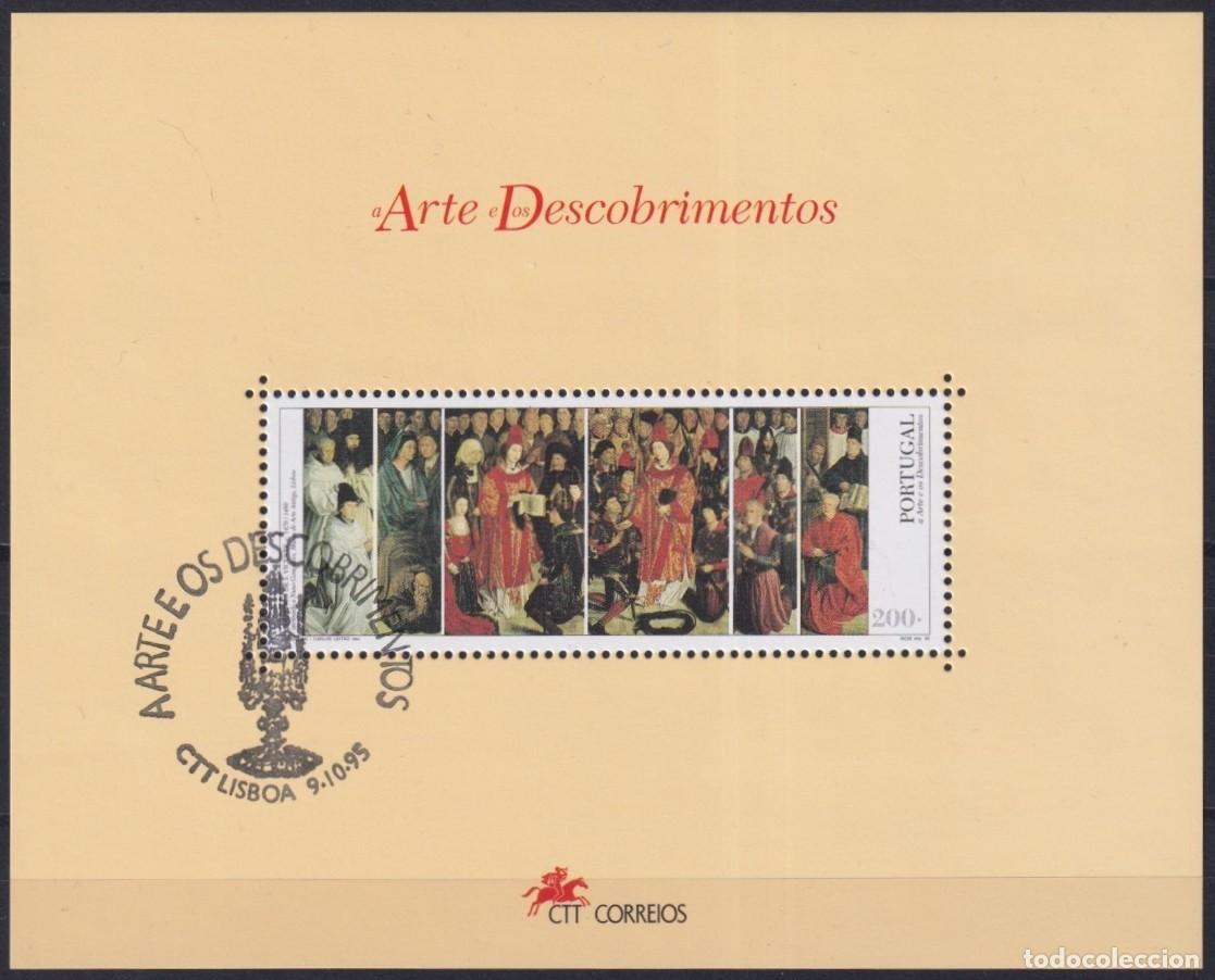 Stamps: F-EX61223 PORTUGAL USED 1995 DISCOVERY ART PAINTING.