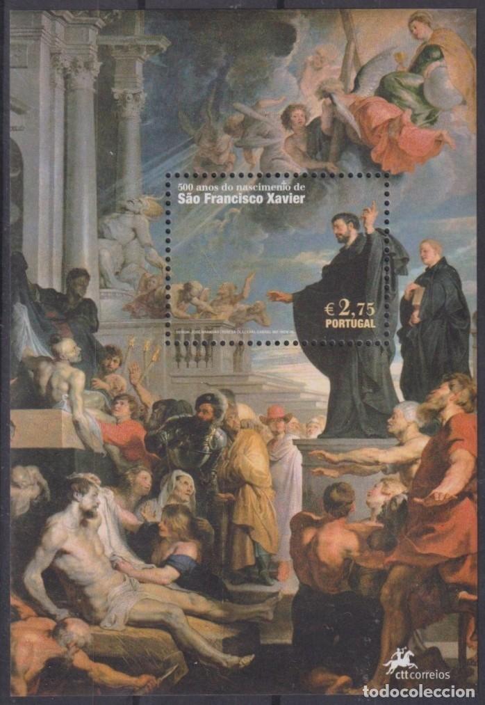 Stamps: F-EX61929 PORTUGAL MNH 2006 500&ordm; ANNIV ST. FRANCIS XAVIER ART PAINTING RELIGION.