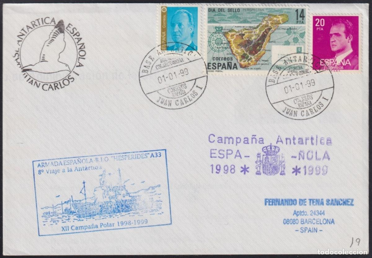 Selos: F-EX63689 SPAIN POLAR ANTARCTIC 1999 JUAN CARLOS I STATION 12&ordm; CAMPAING HESPERIDES.