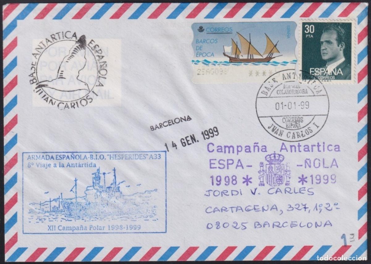 Selos: F-EX63684 SPAIN POLAR ANTARCTIC 1999 JUAN CARLOS I STATION 12&ordm; CAMPAING HESPERIDES.
