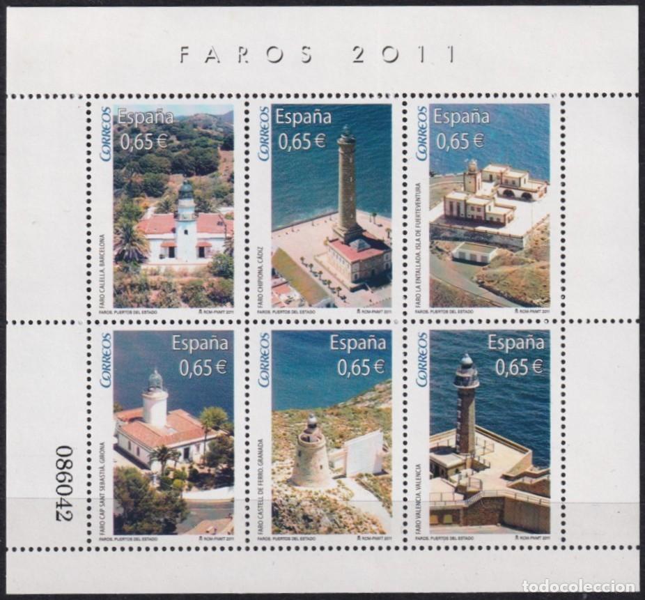 Selos: F-EX63656 SPAIN ESPA&Ntilde;A MNH 2011 LIGHTHOUSE FAROS SPECIAL SHEET.