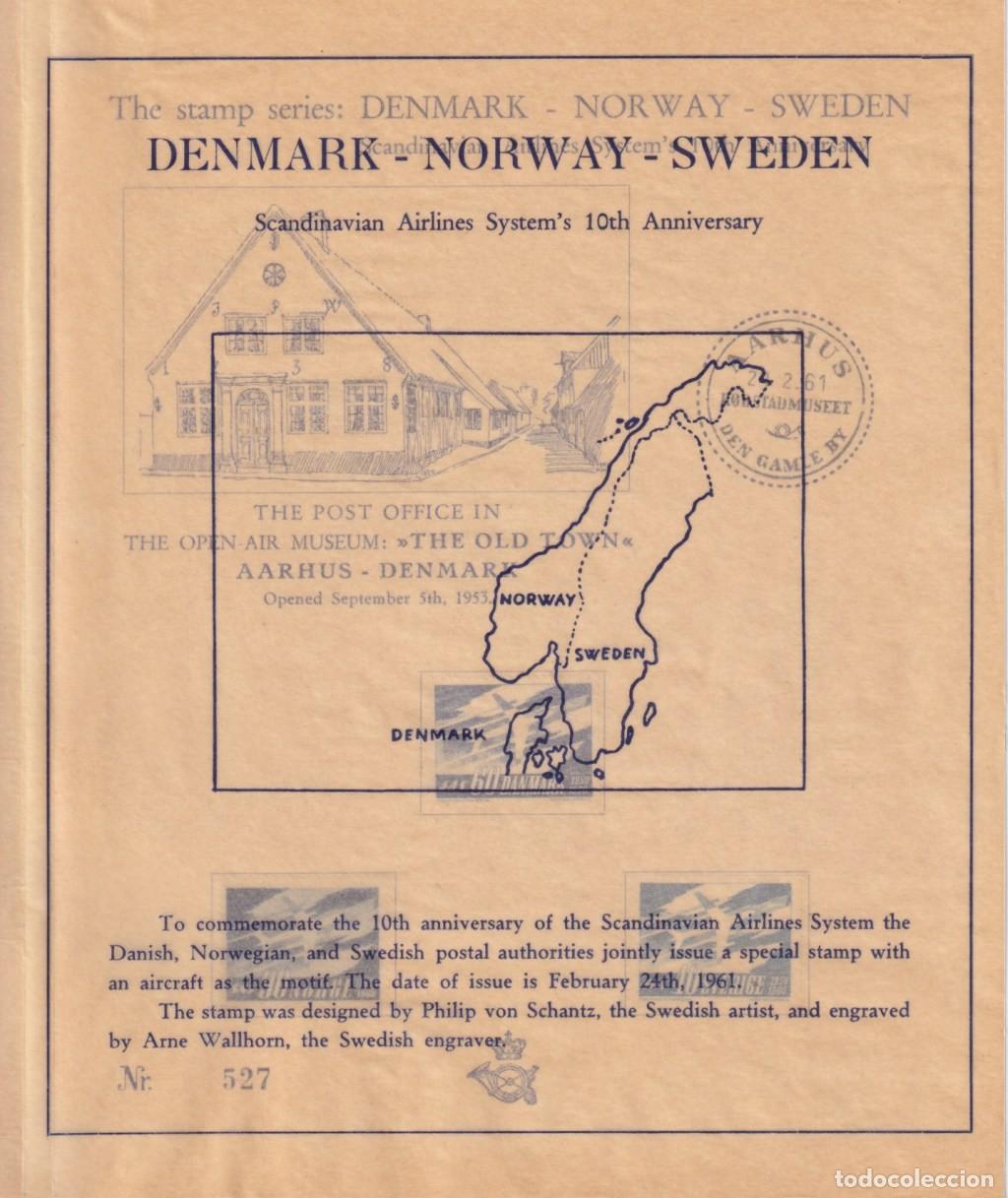 Sellos: F-EX65023 DENMARK DANMARK 1961 OPEN AIR MUSEUM AARHUS SPECIAL CARDBOARD.