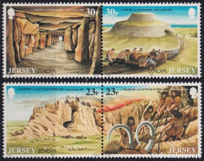 Sellos: F-EX65180 JERSEY UK GREAT BRITAIN MNH 1994 EUROPA ARCHEOLOGY.