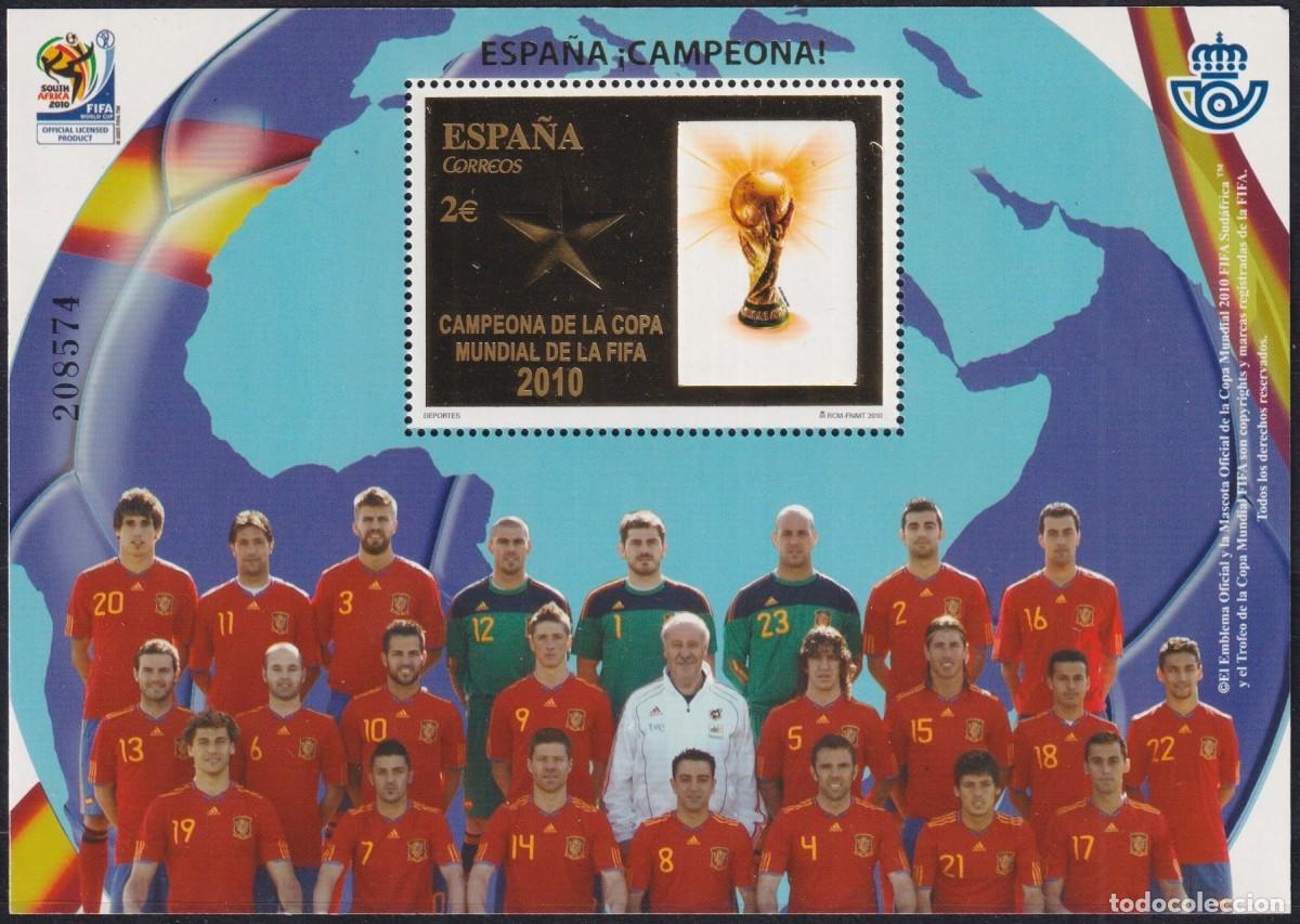 Francobolli: F-EX63710 ESPA&Ntilde;A SPAIN MNH 2010 SOCCER WORLD CHAMPIONS CUP SOUTH AFRICA FOOTBALL.