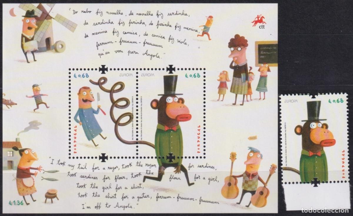 Francobolli: F-EX65430 PORTUGAL MNH 2010 EUROPA CEPT CHILDREN DRAWING BOOK.