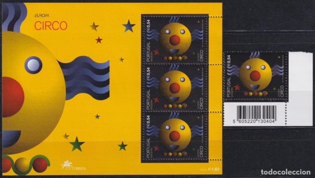 Francobolli: F-EX66068 PORTUGAL MADEIRA MNH 2002 EUROPA CEPT CIRCUS CLOWNS.