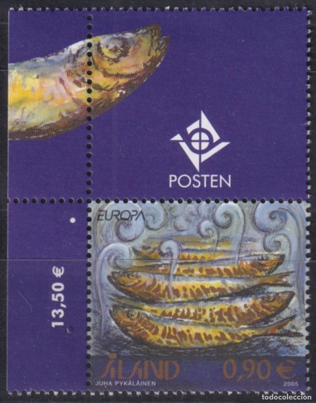 Francobolli: F-EX65586 ALAND MNH 2005 EUROPA GASTRONOMY FOOD FISH.