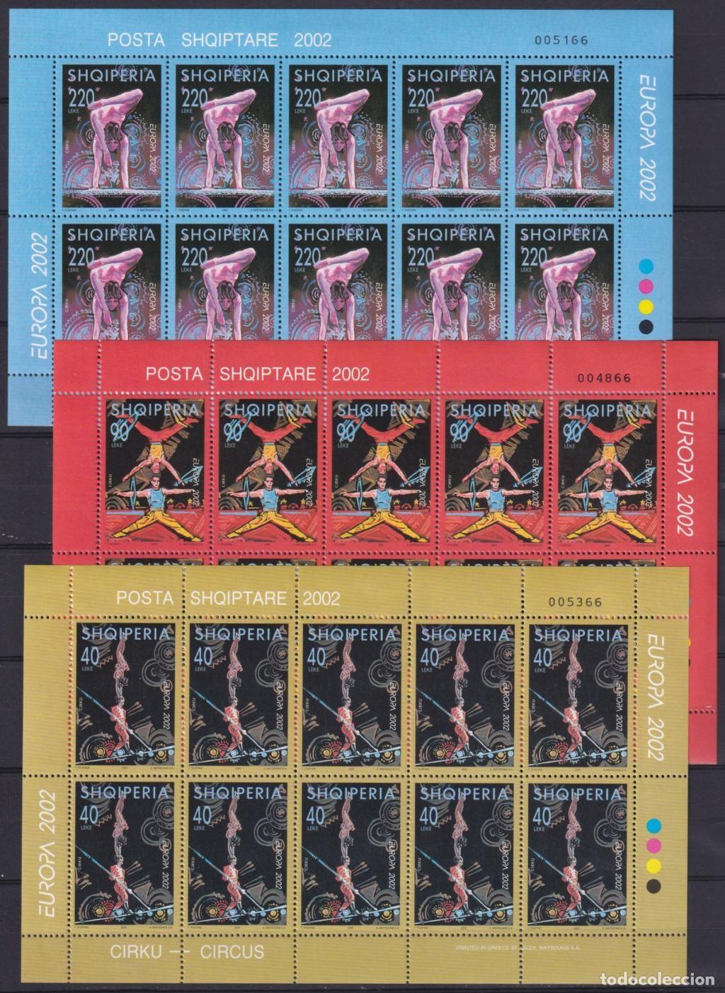 Sellos: F-EX64791 ALBANIA MNH 2002 EUROPA CIRCUS CLOWN.