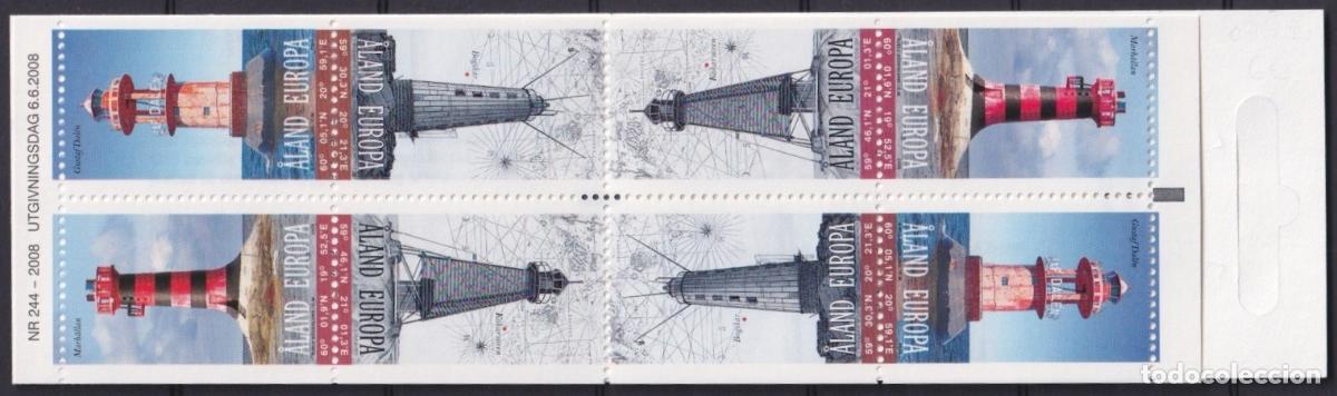 Sellos: F-EX65612 ALAND MNH 2008 LIGHFHOUSE FARO BOOKLED