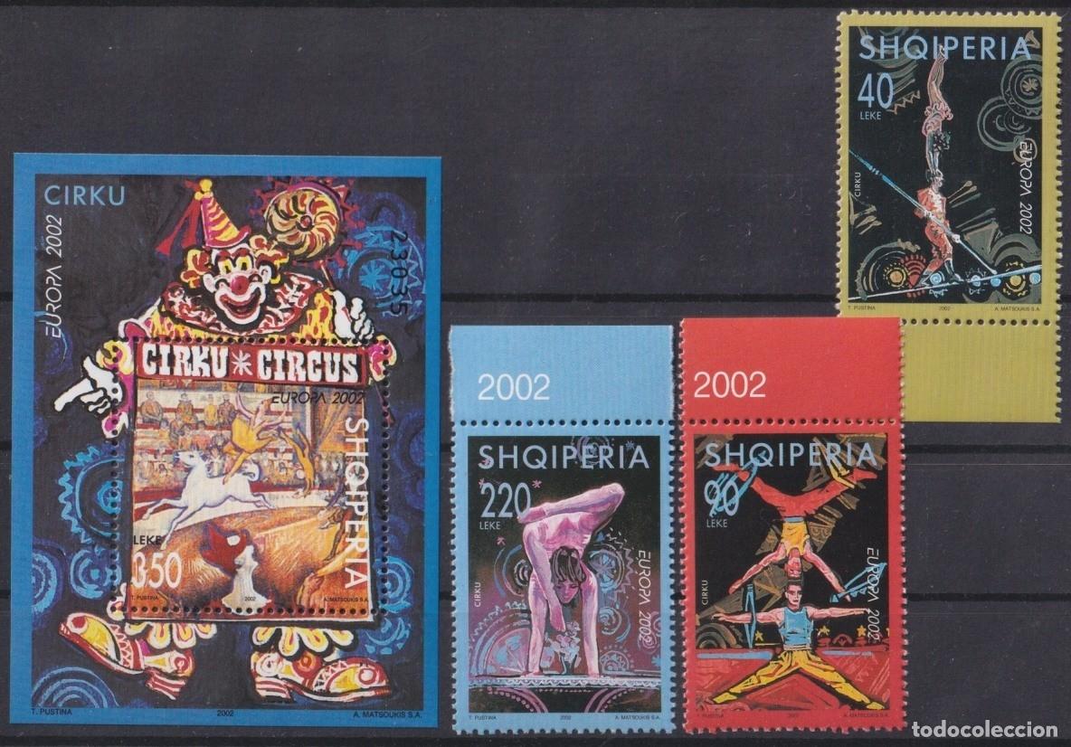 Sellos: F-EX65658 ALBANIA MNH 2002 EUROPA CIRCUS CLOWN.