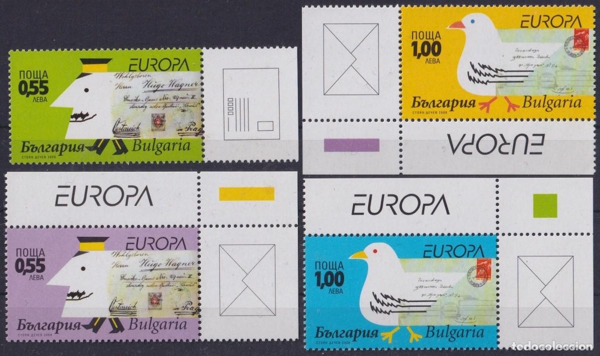Sellos: F-EX65726 BULGARIA MNH 2008 EUROPA HAND WRITTER THE LETTER.
