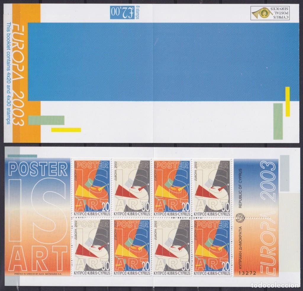 Sellos: F-EX64780 CYPRUS MNH 2003 EUROPA CEPT ART POSTER BOOKLED.