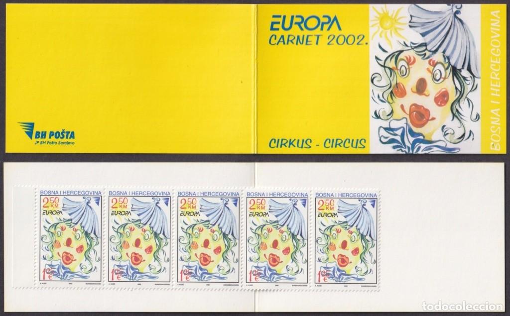 Sellos: F-EX65569 BOSNIA & HERCEGOVINA MNH 2002 EUROPA CEPT CIRCUS CLOWN BOOKLED.
