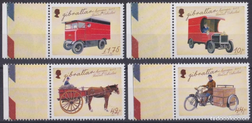 Stamps: F-EX65711 GIBRALTAR MNH 2013 EUROPA CEPT POSTAL VEHICLES CAR.