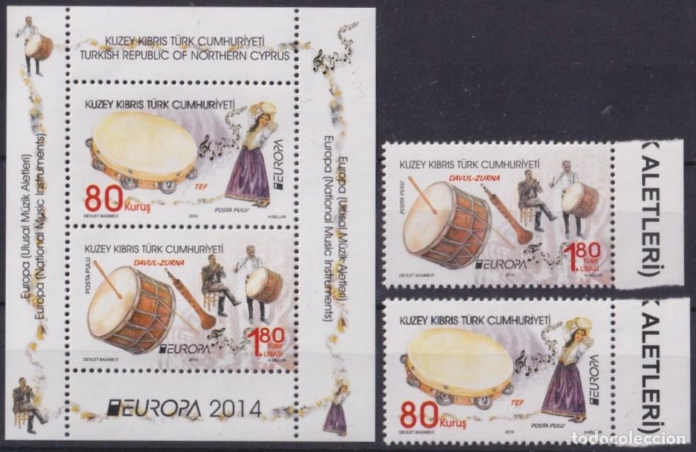Stamps: F-EX65722 TURKISH CYPRUS MNH 2014 EUROPA CEPT MUSIC INSTRUMENT.