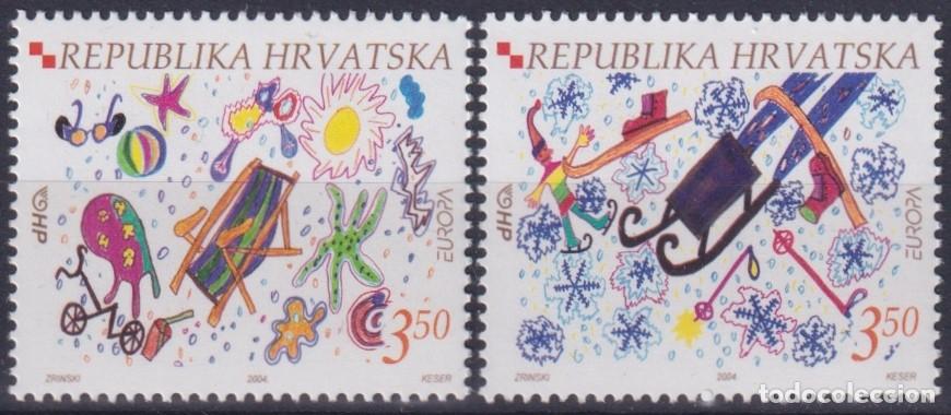 Francobolli: F-EX65807 CROATIA MNH 2004 EUROPA CEPT HOLYDAYS VACATION SKI SKIITING.