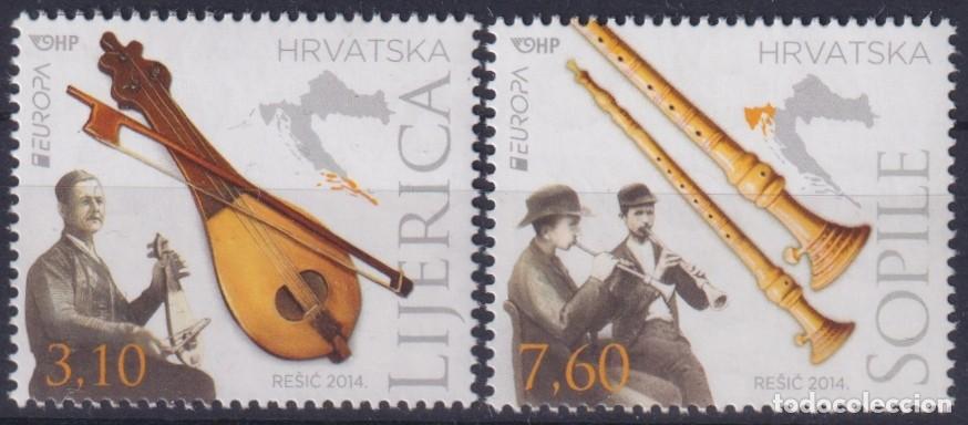 Francobolli: F-EX65860 CROATIA MNH 2014 EUROPA CEPT MUSIC INSTRUMENT.