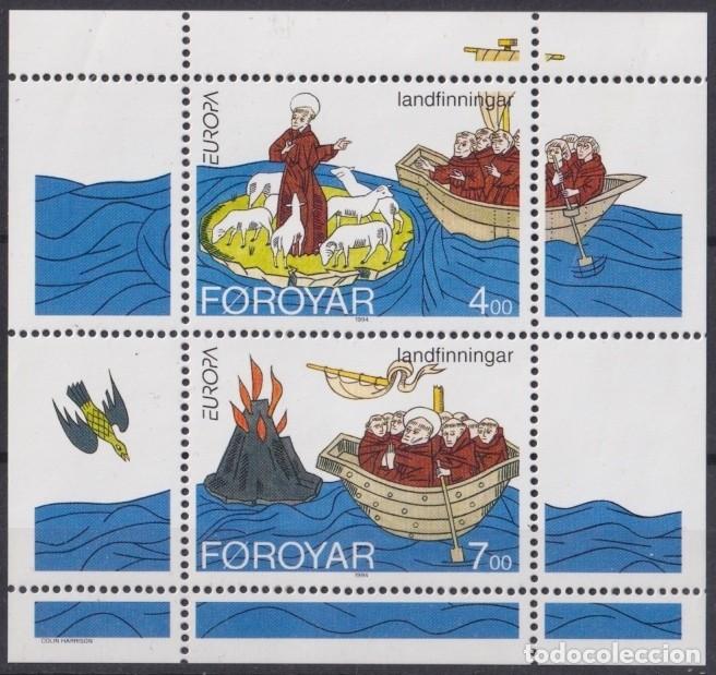 Francobolli: F-EX65655 FAROE FAROYAR DENMARK MNH 1994 EUROPA CEPT ST BRENDAN VOYAGE.