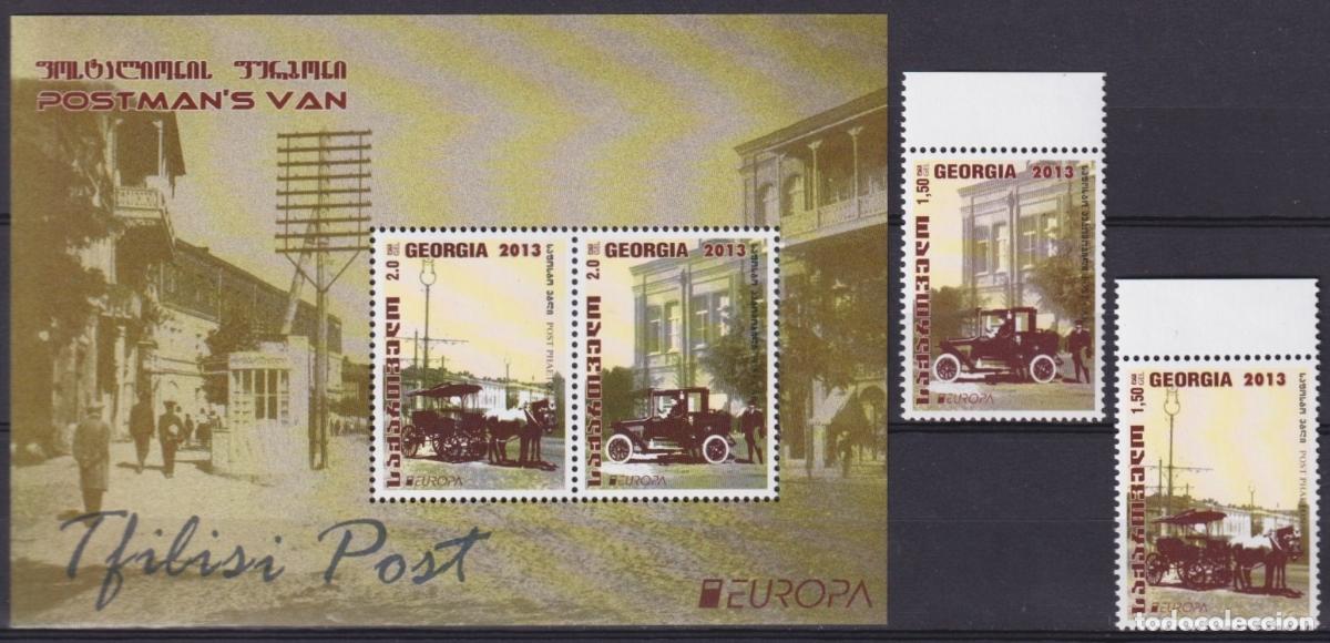 Francobolli: F-EX65637 GEORGIA MNH 2013 EUROPA CEPT POSTAL VEHICLES CAR.