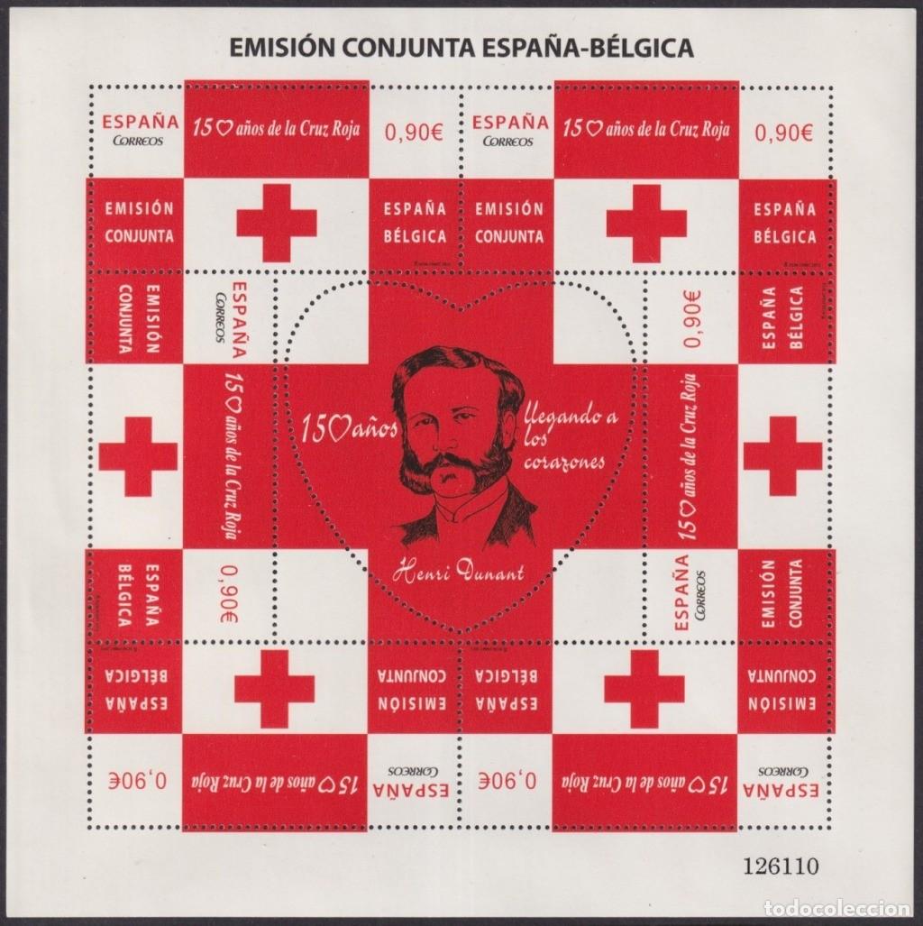 Francobolli: F-EX65053 SPAIN MNH 2013 RED CROSS HENRI DUNANT SPECIAL SHEET.