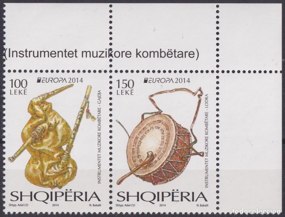 Francobolli: F-EX65918 ALBANIA MNH 2014 EUROPA CEPT MUSIC INSTRUMENTS.